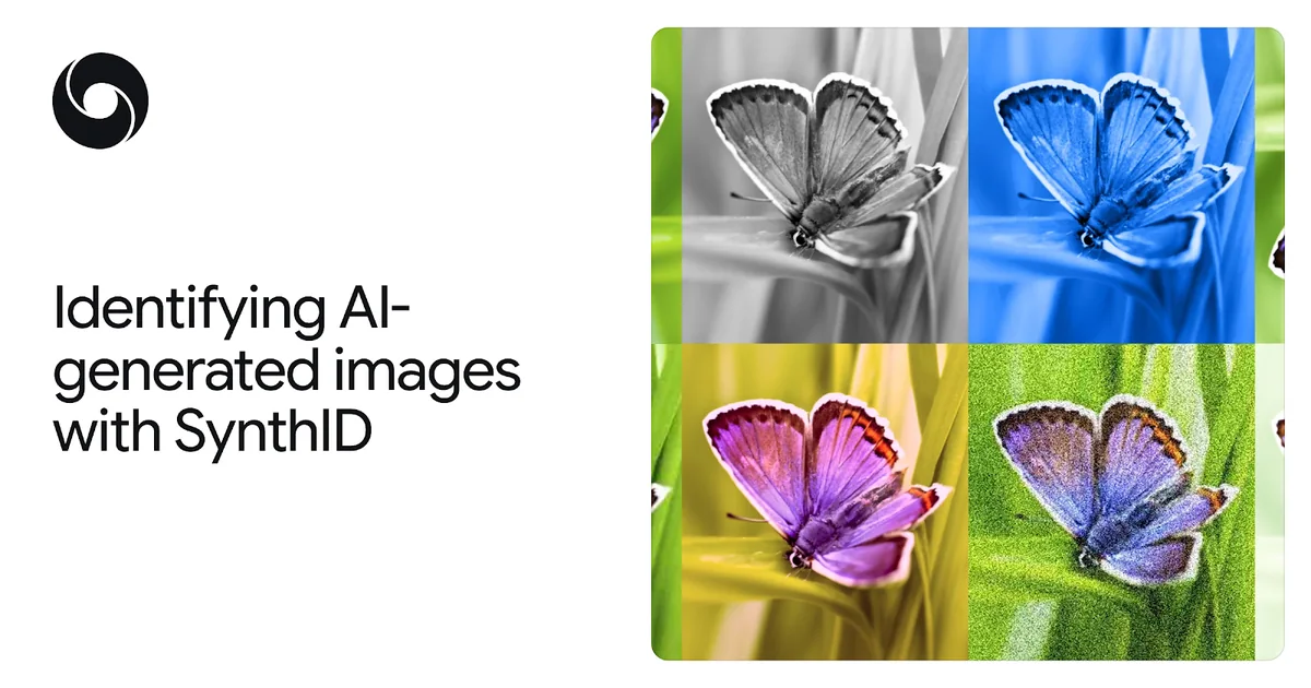 Esempio di watermark SynthID applicato a un'immagine generata dai modelli Google