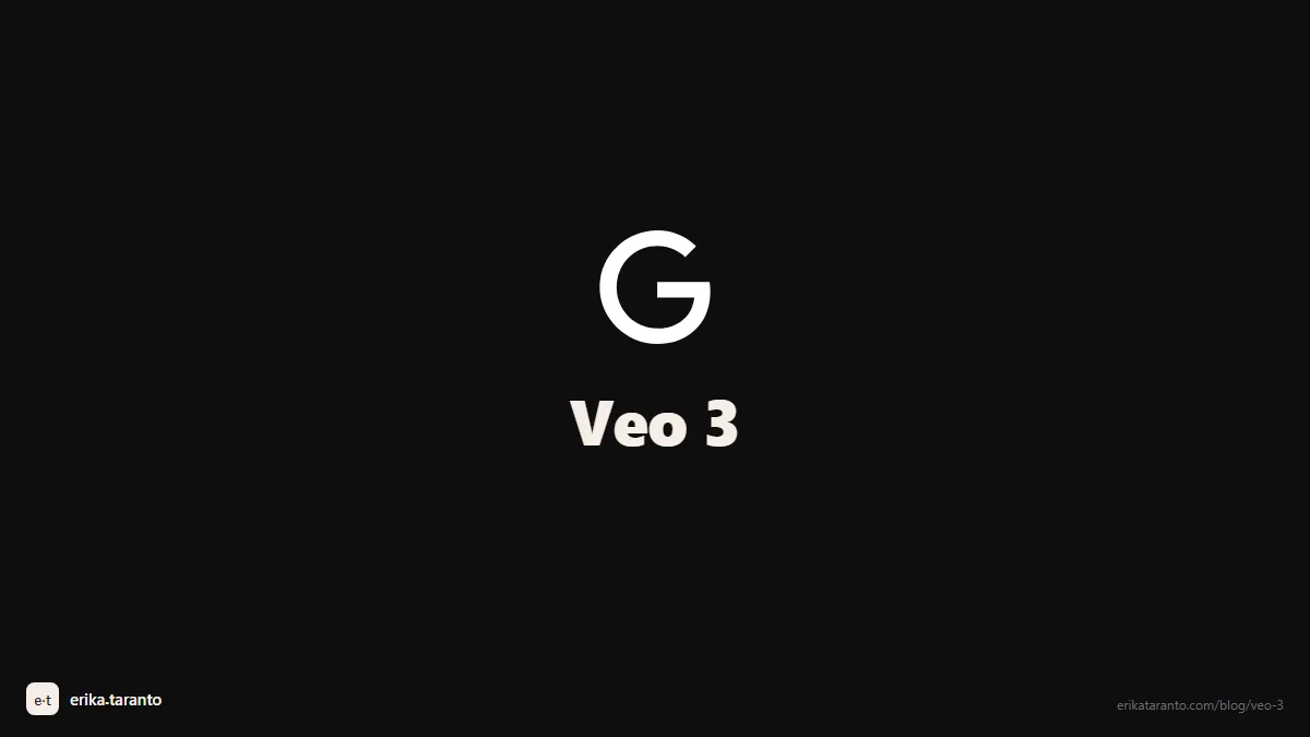 Il logo di Google con la scritta Veo 3